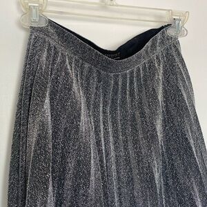 Forever 21 Silver Shimmery Midi Skirt
